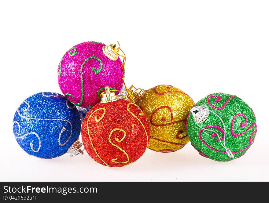 Christmas bauble. Isolated on white background