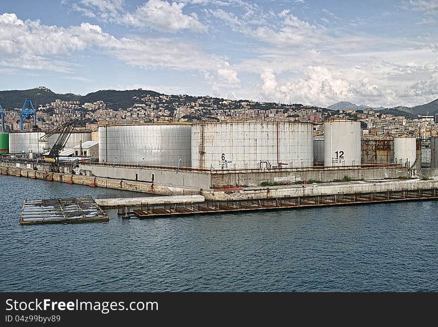 The port of genova in italy