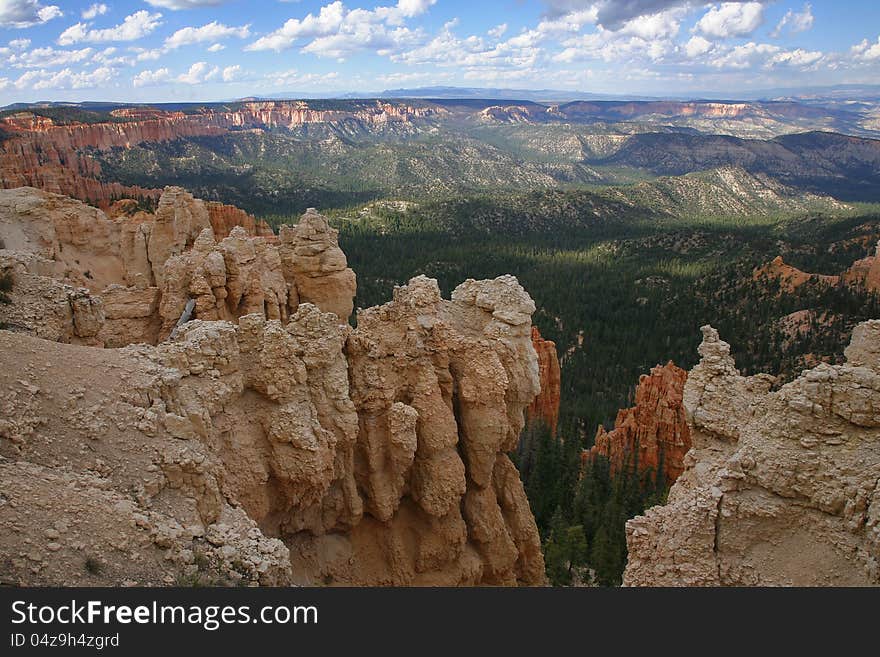 Great spires carved, Bryce Canyon