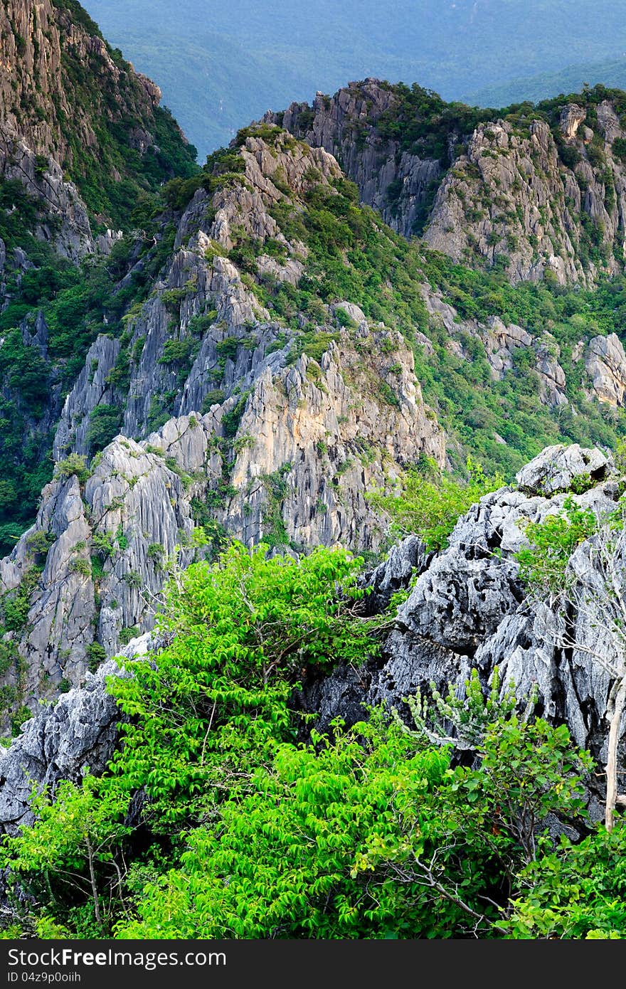 Peak of moutain, Khao Dang,Sam roi yod national park,Thailand. Peak of moutain, Khao Dang,Sam roi yod national park,Thailand