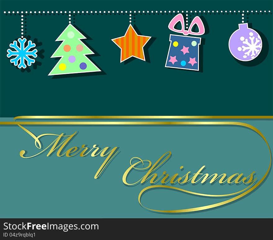 Holiday background with Christmas ornament. Holiday background with Christmas ornament