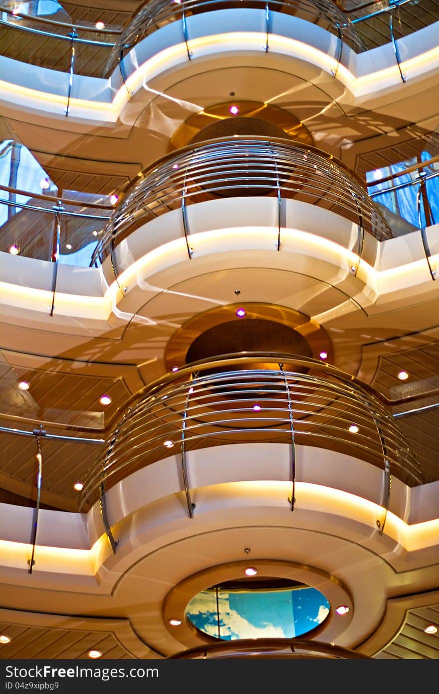 Cruise ship interior