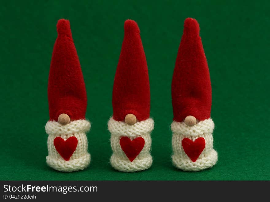 Three Santa S Christmas Decoration