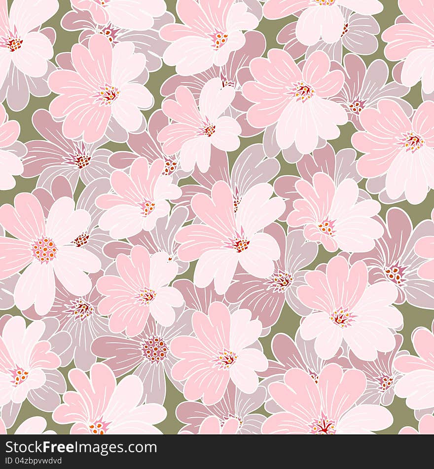 Decoration vintage element. Floral style. Seamless. Decoration vintage element. Floral style. Seamless.