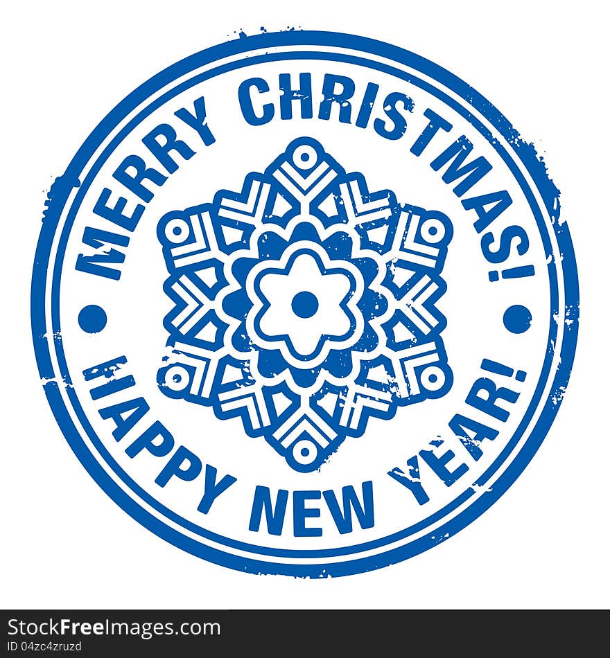 Rubber Christmas Stamp