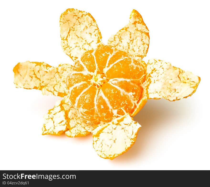 Tangerine peeled