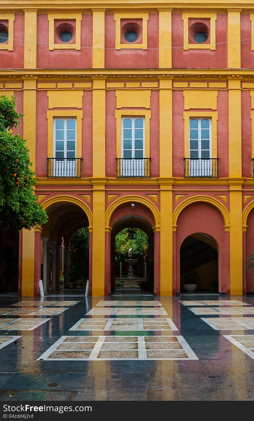 Colorful architecture of Seville, Spain. Colorful architecture of Seville, Spain.