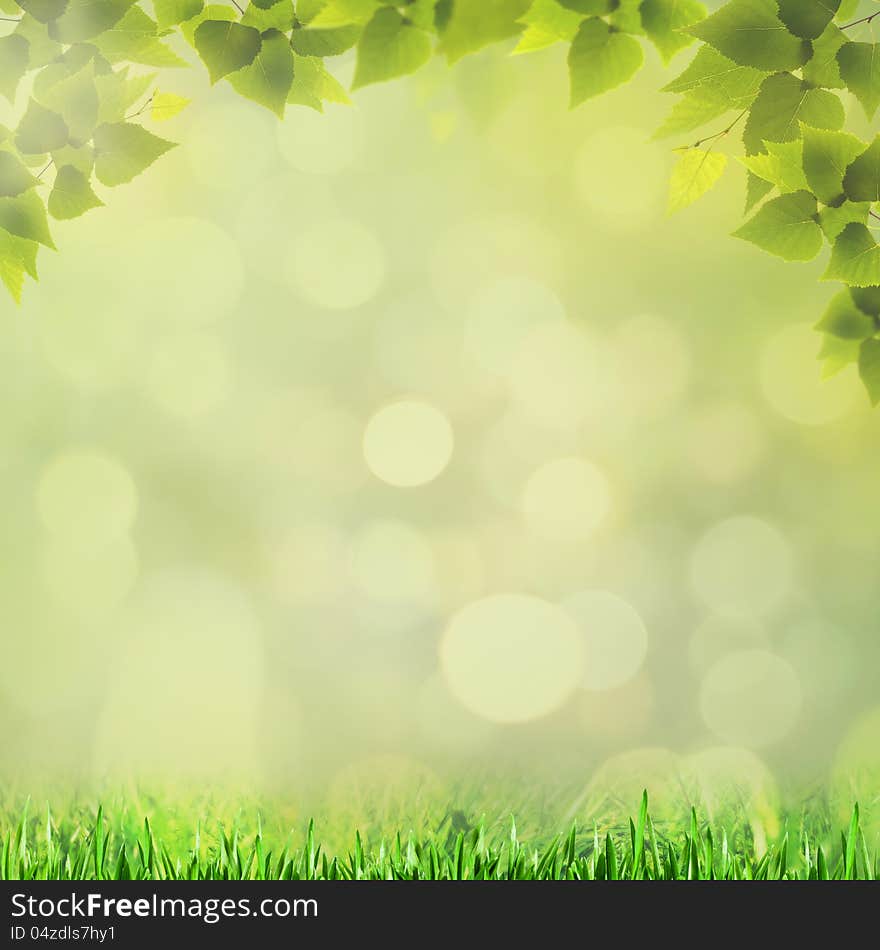 Abstract natural backgrounds with beauty bokeh for your design