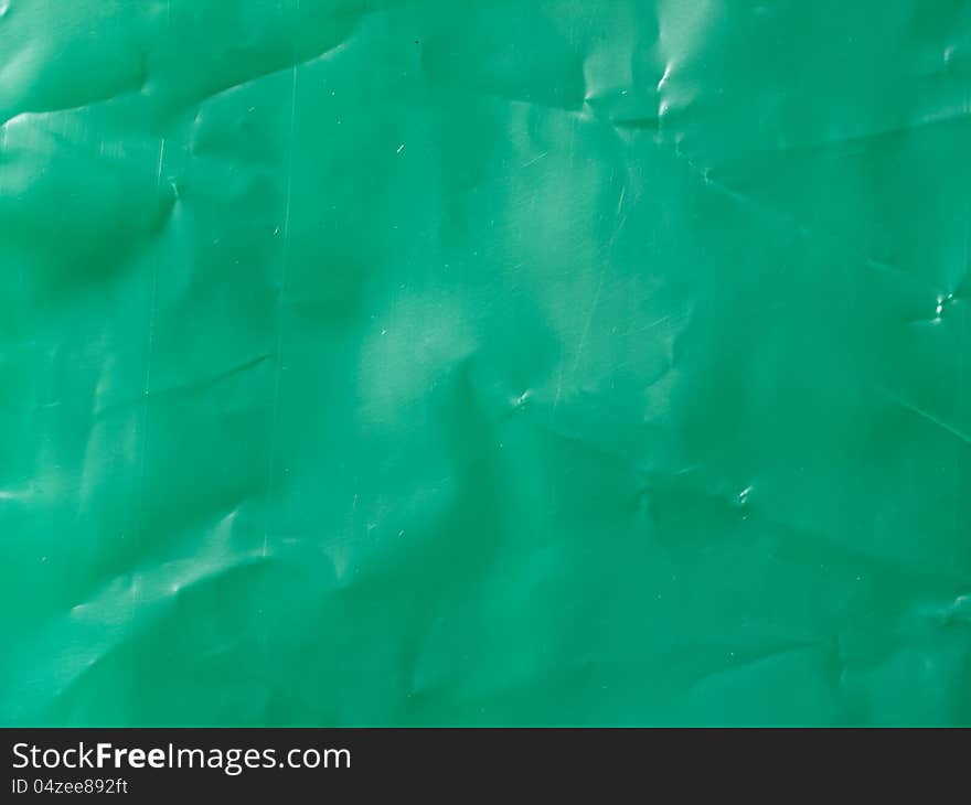 Texture of green plastic sheet