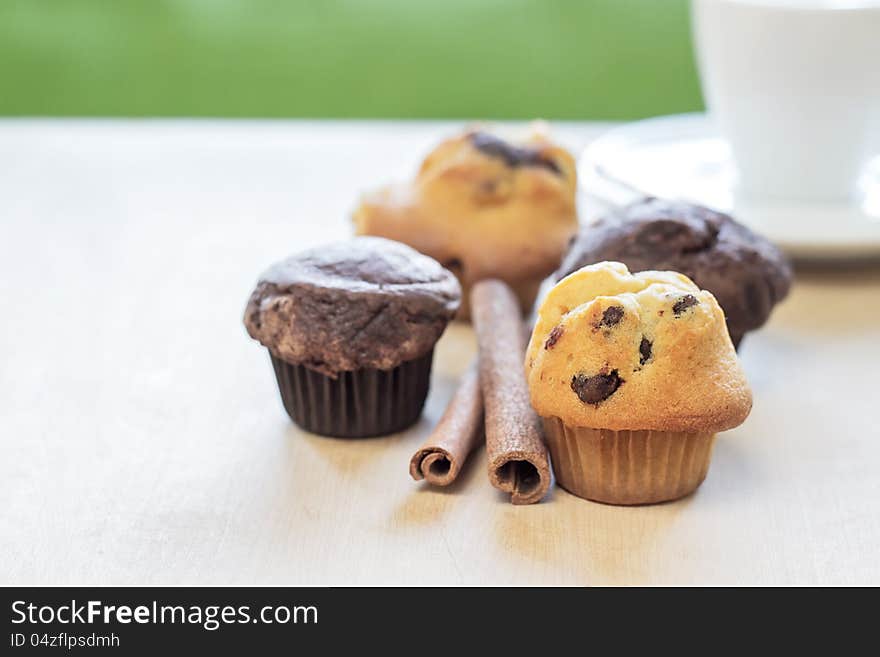 Chocolate chip muffin