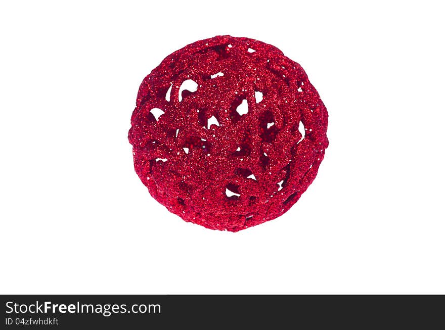 Christmas red bauble