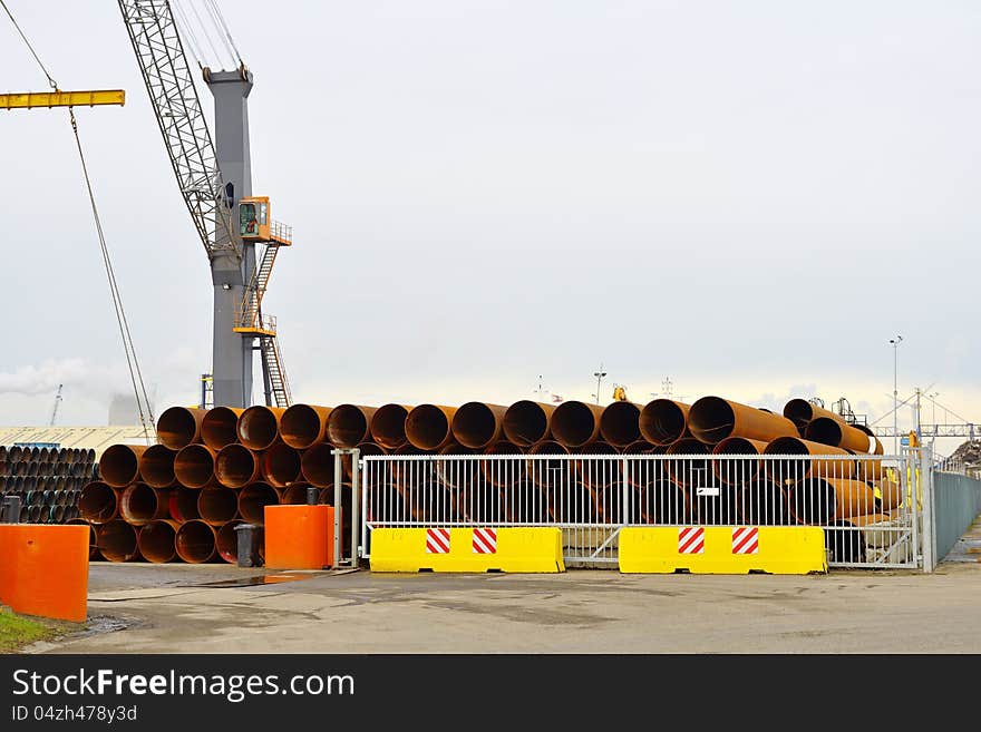 Industrial steel pipes