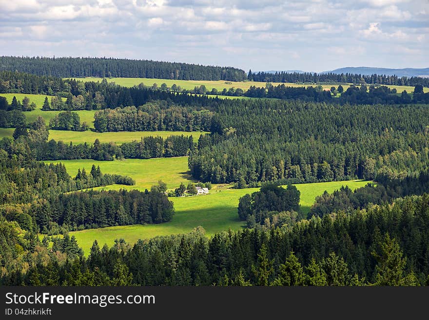 Landscape in the south of Czech Republic.