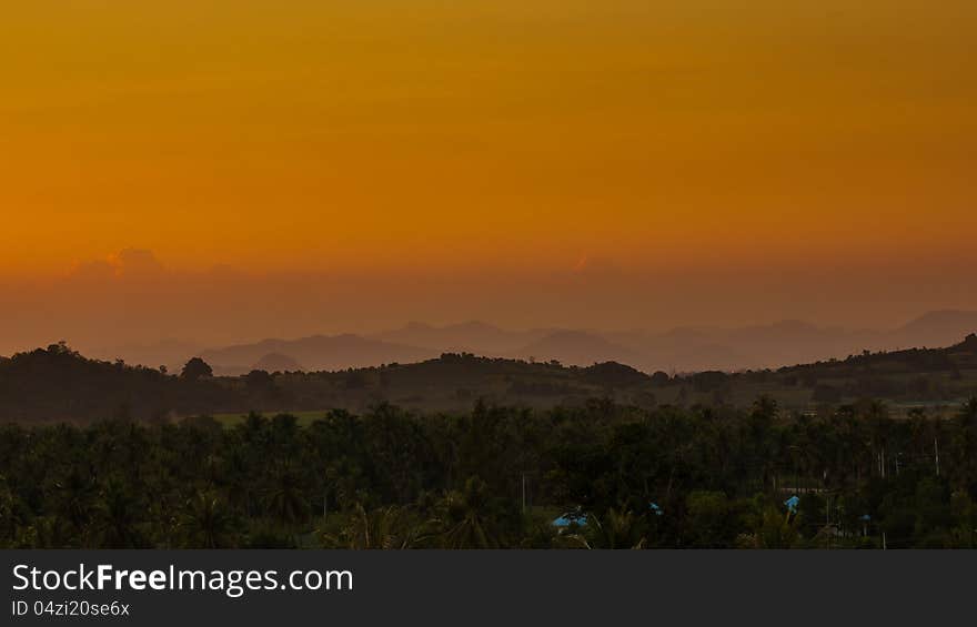 Landscape of mountain