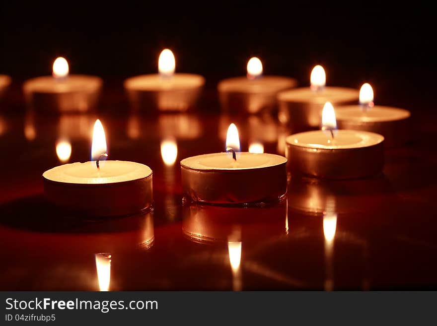 Candles On Dark