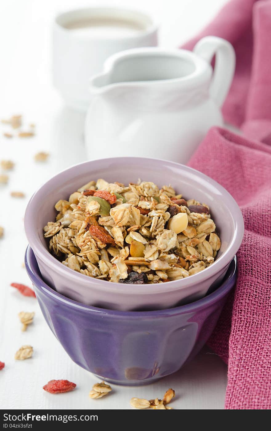 Homemade Granola With Goji Berries