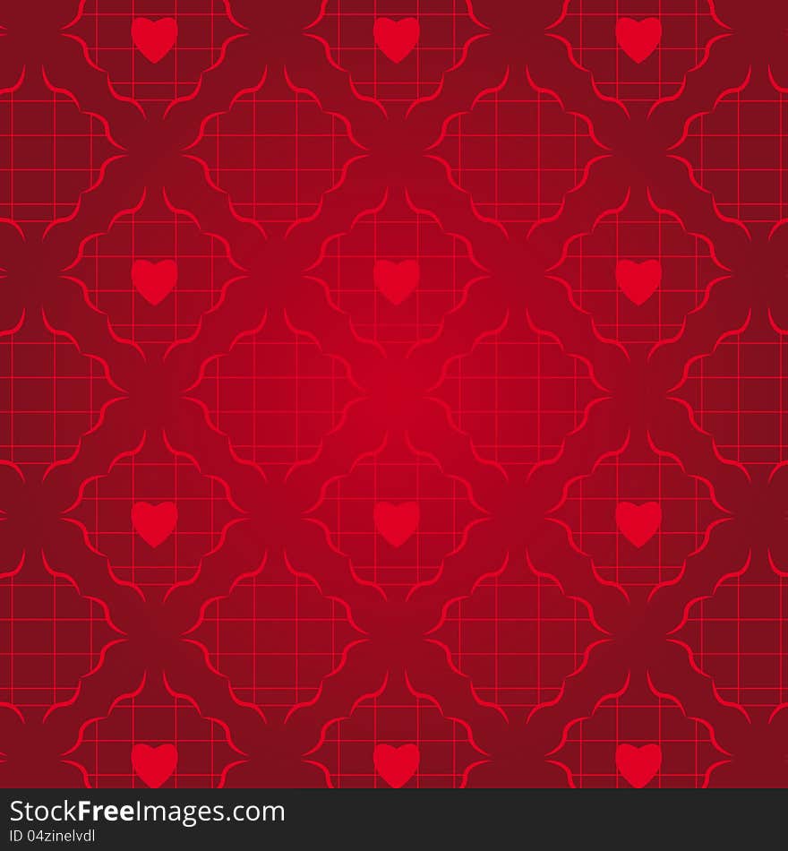 Red Hearts Background