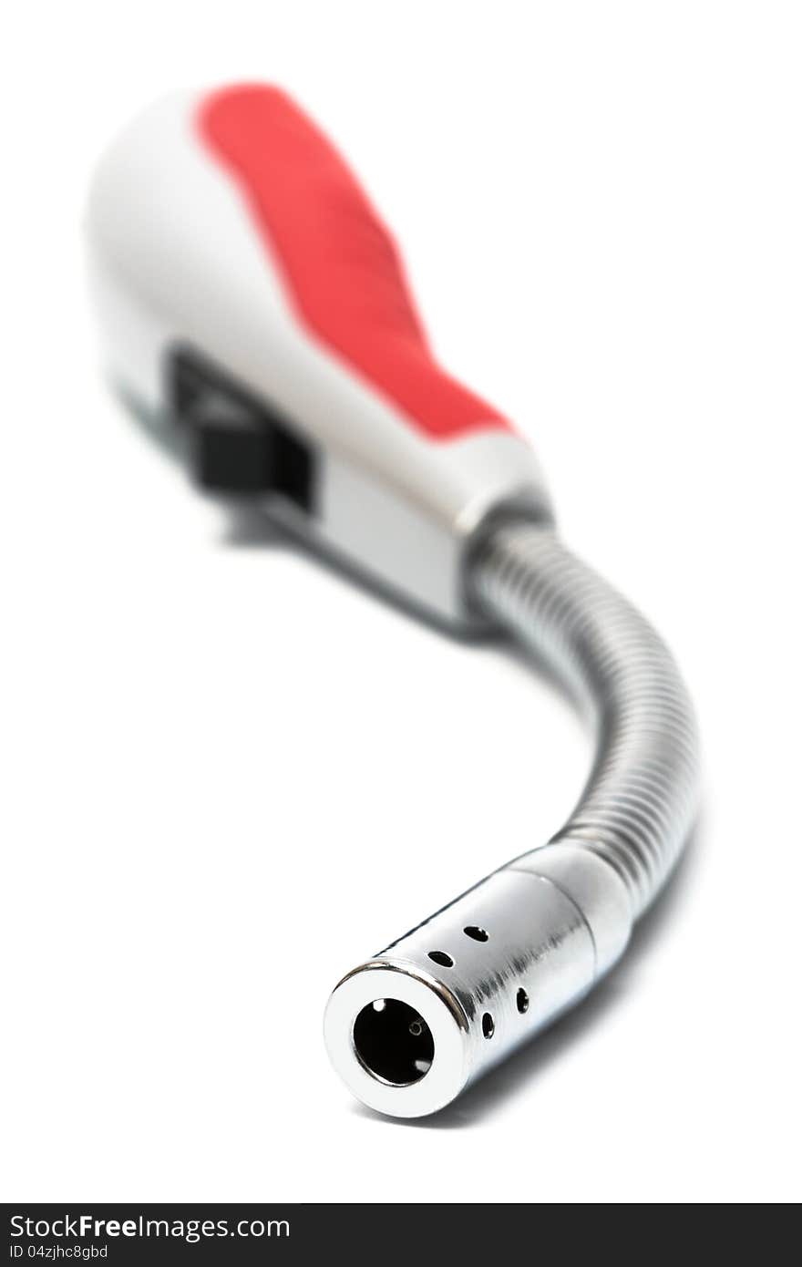 Modern gas lighter on a white background