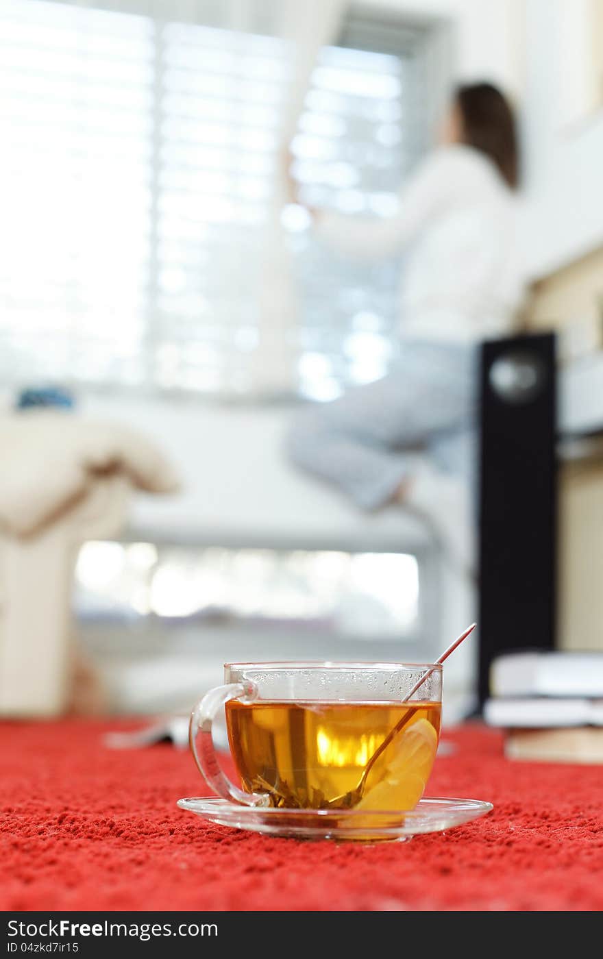 Hot aromatic tea is always nice in the morning