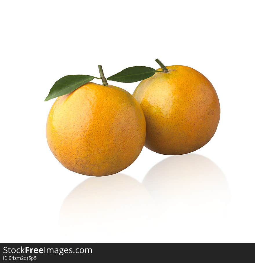 Orange fruit from nature on white. Orange fruit from nature on white