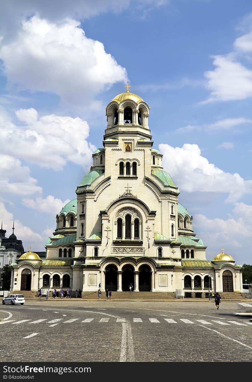 The St Alexander Nevsky Cathedral is a Bulgarian Orthodox cathedral in Sofia, the capital of Bulgaria