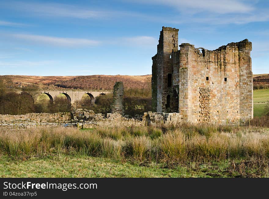 Edlingham viaduct and Castle