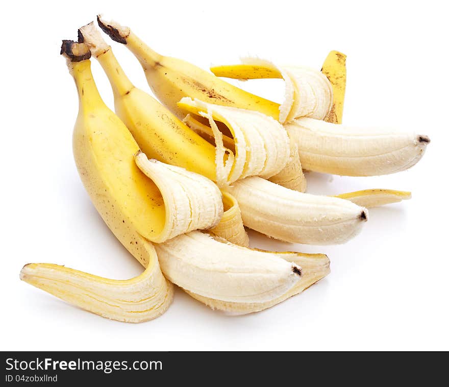 Bananas  on white