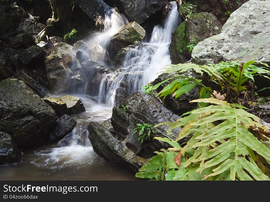 Waterfalls in Kanchanaburi province, Thailand. Waterfalls in Kanchanaburi province, Thailand