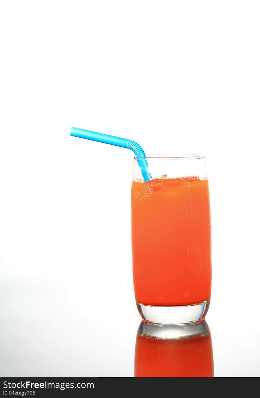 Fresh Carrot Juice Glass