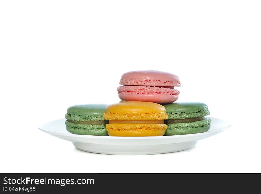 Macaroons in a little dish