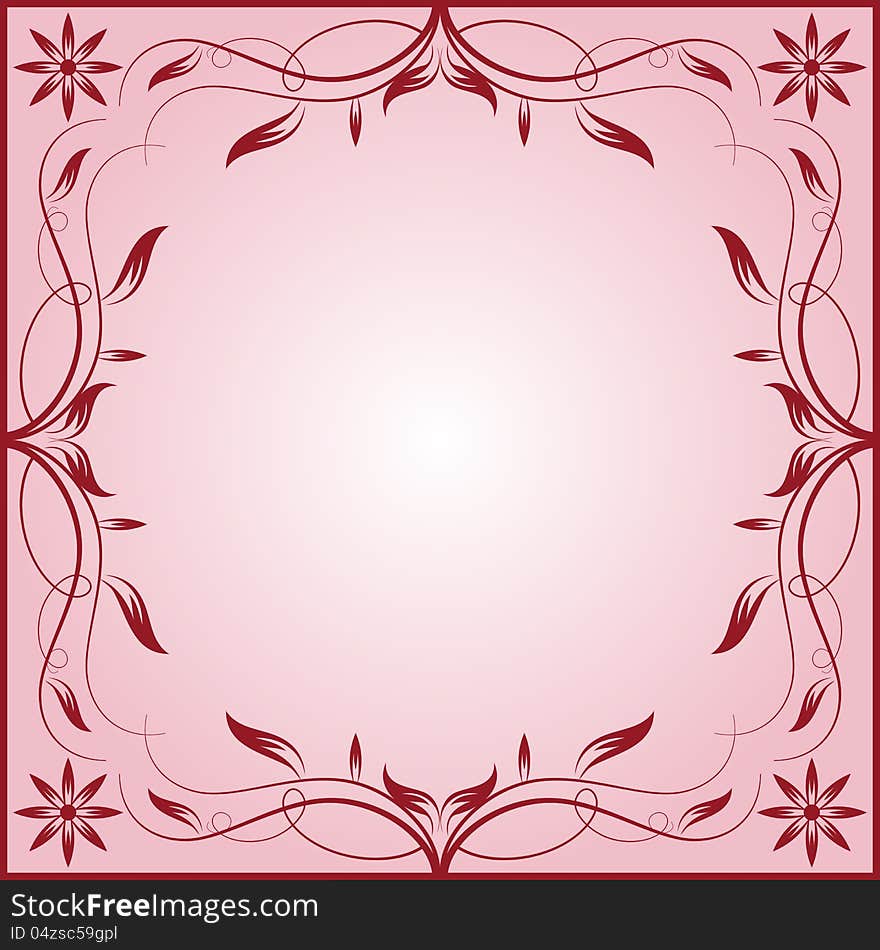 Floral Vector Card