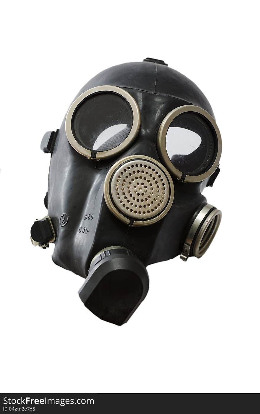 Gas mask on a hite background. Gas mask on a hite background