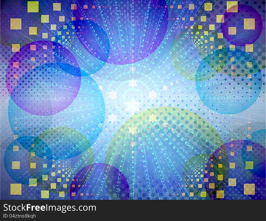 Colorful bubbles background