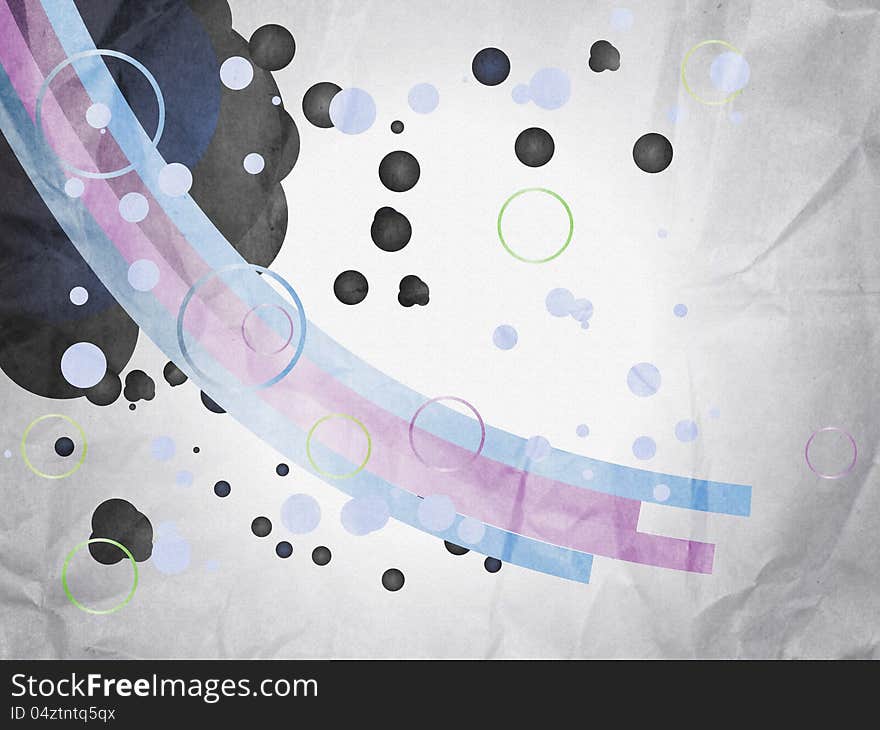 Illustration of abstract grunge background colorful lines and circles. Illustration of abstract grunge background colorful lines and circles.