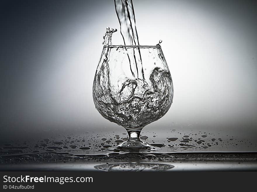 Glass with water