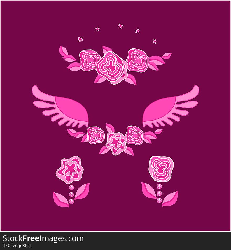 Rose with wings