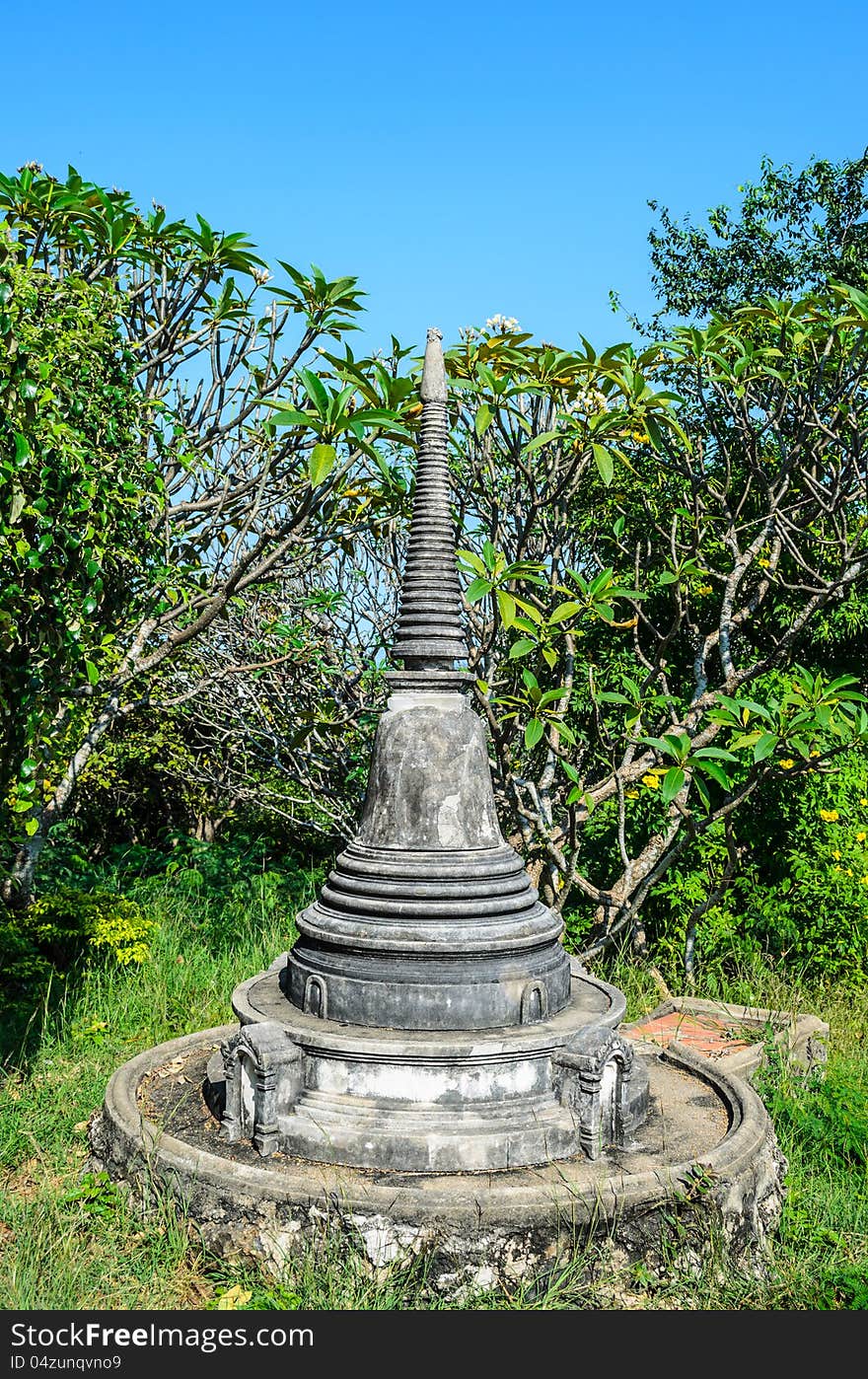 Ancient Chedi in Pra Nakorn Khiri, Petchaburi.