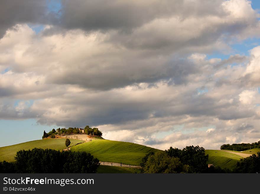 Typical tuscany countryside