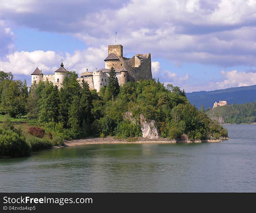 Medieval castle on the lake