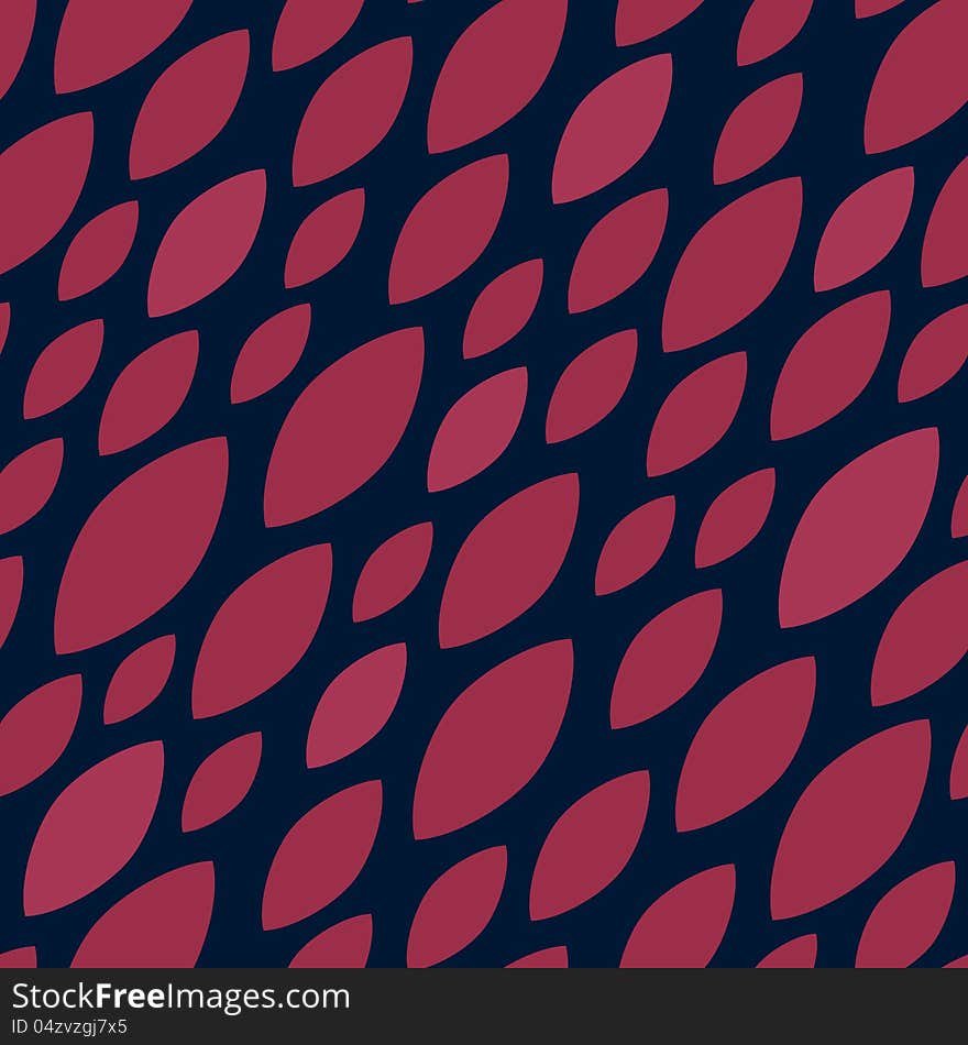 Abstract vintage seamless pattern. Shapes like leaf on dark background