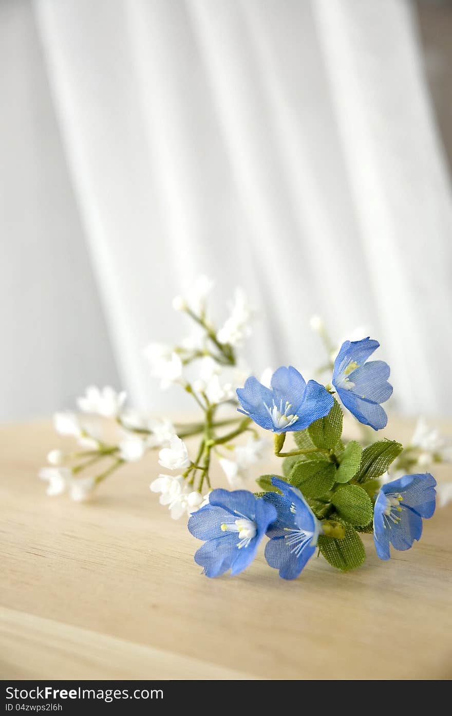 Blue And White Artificial Flowers