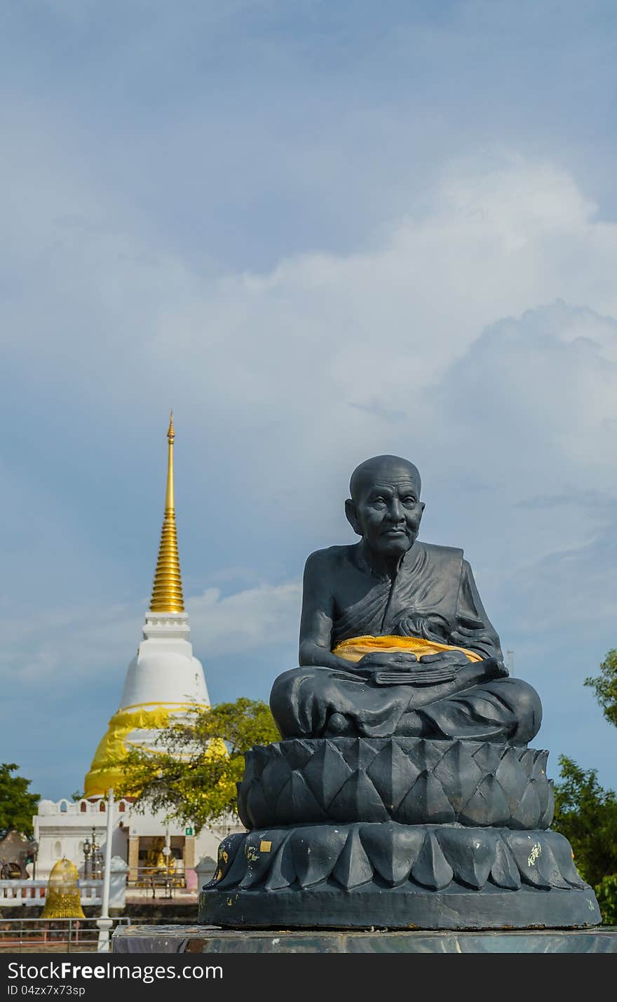 Statue of a famous monk