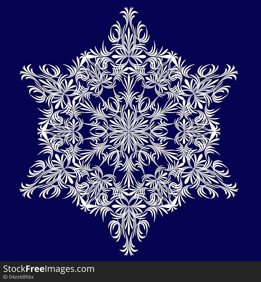 Christmas background. Snowflakes.