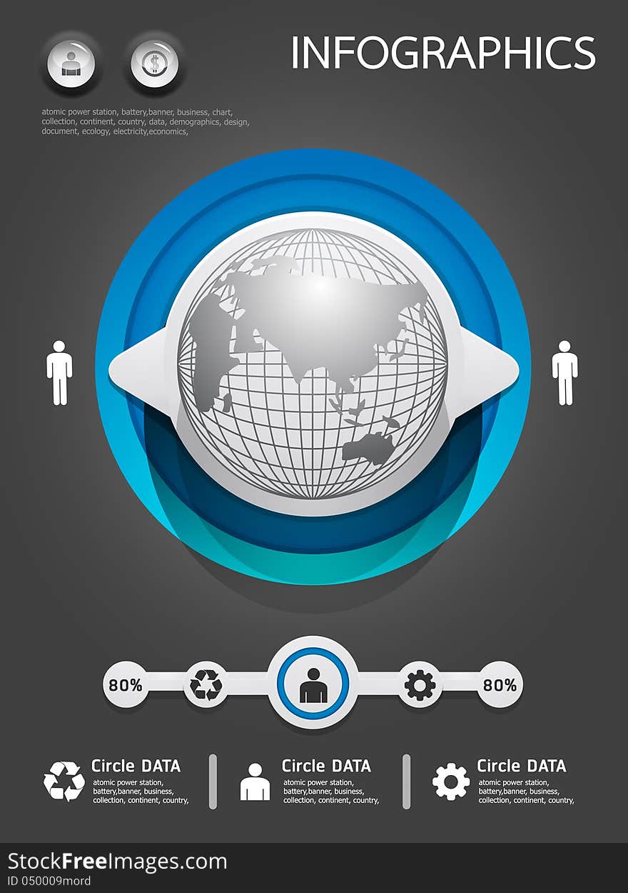 Infographics set and Information Graphics .