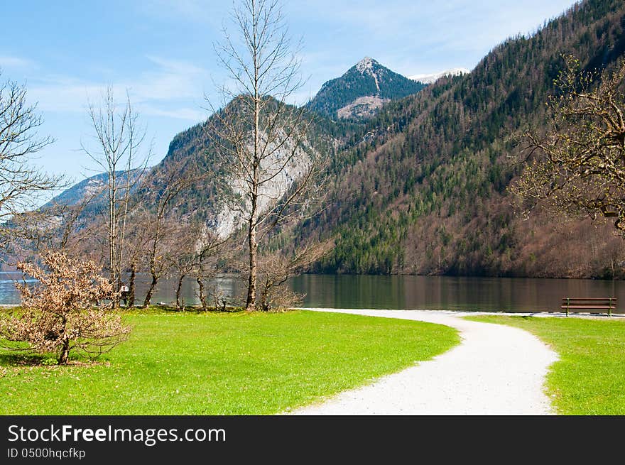 King's lake and park, Germany. King's lake and park, Germany