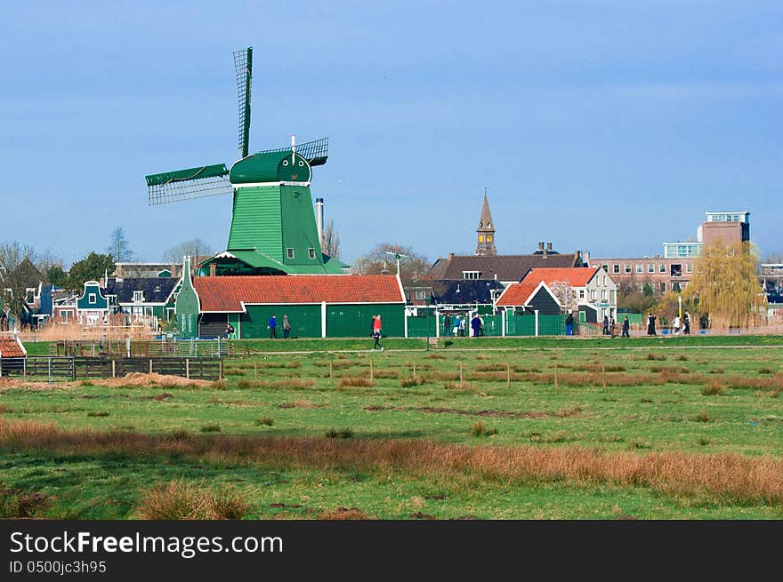 Wind mill of Zaanse Schans, Netherland