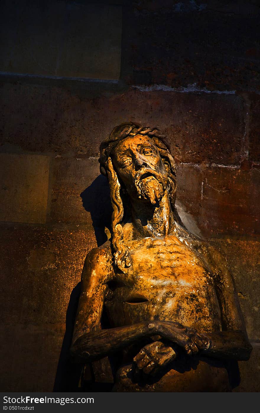 Jesus Christ Statue In A Church