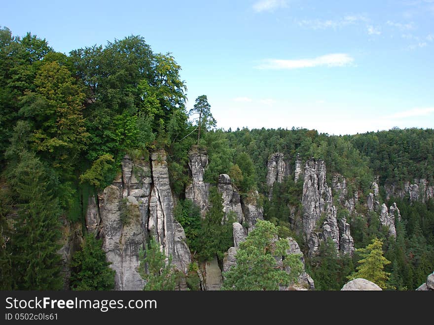 View Landscape Elbsandsteingebirge