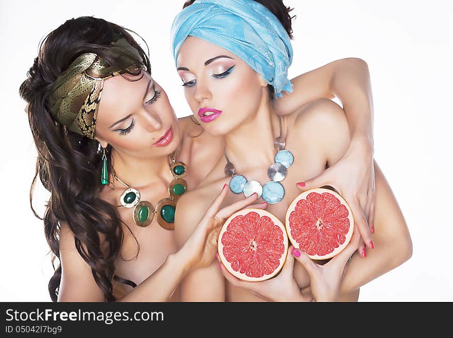 Expressive Women with Orange &x28;Grapefruit&x29; - Wholesome Food