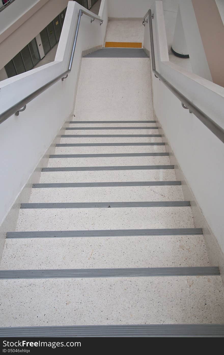 Business staircase in office center. Business staircase in office center